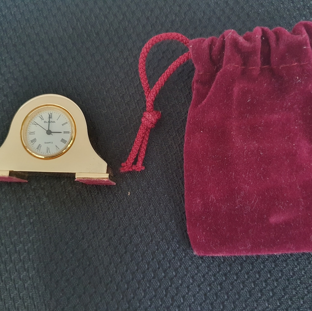 Bulova Miniature Clock - Picture 5 of 5